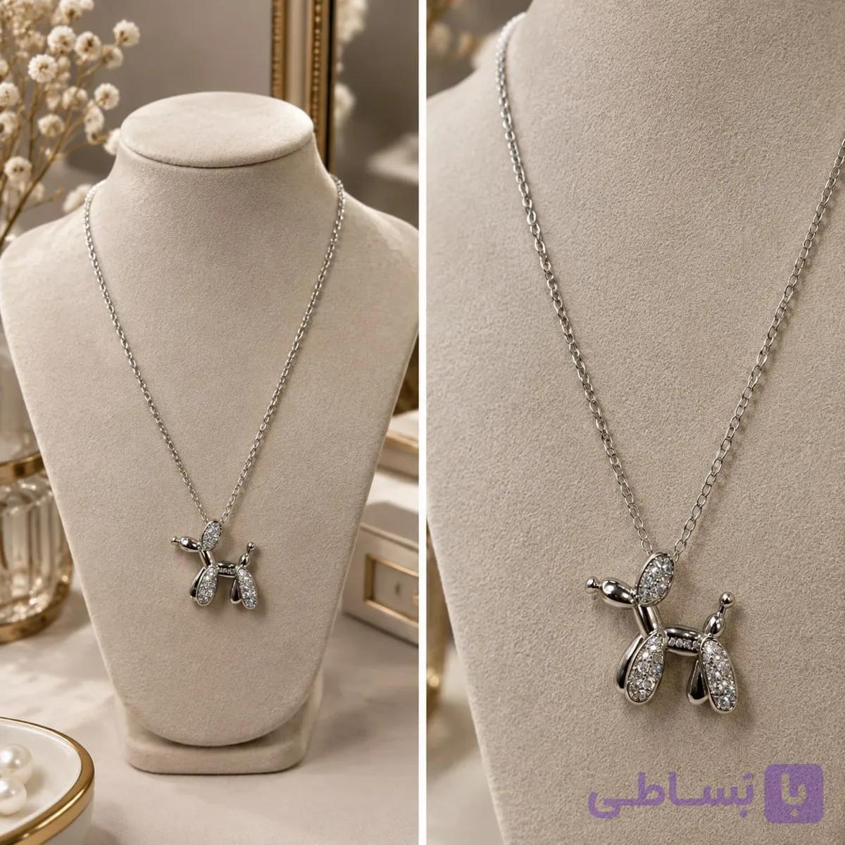 گردنبند استیل دخترانه طرح اسب کد (5782)