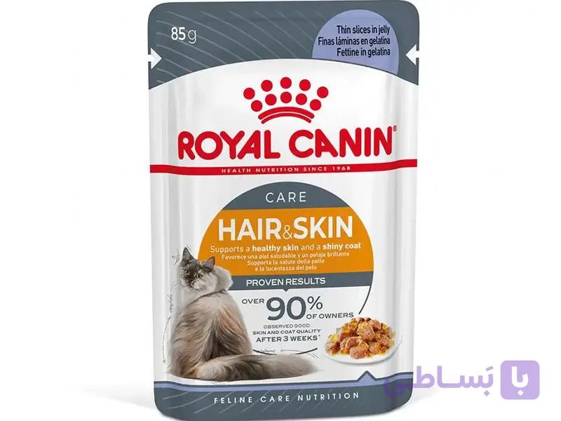 خرید پوچ گربه رویال کنین هیر اند اسکین 85 گرم | پت ژین