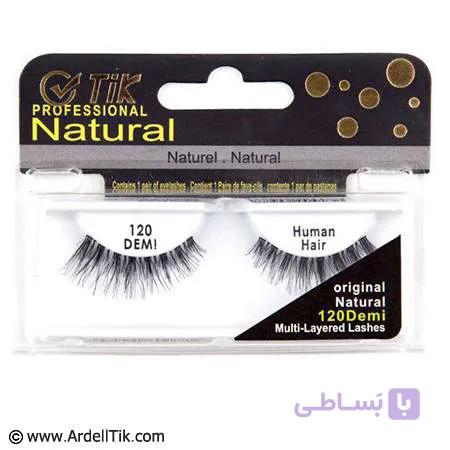 مژه ریسه نامرئی تیک کارت مشکی Demi 120 – مو طبیعی