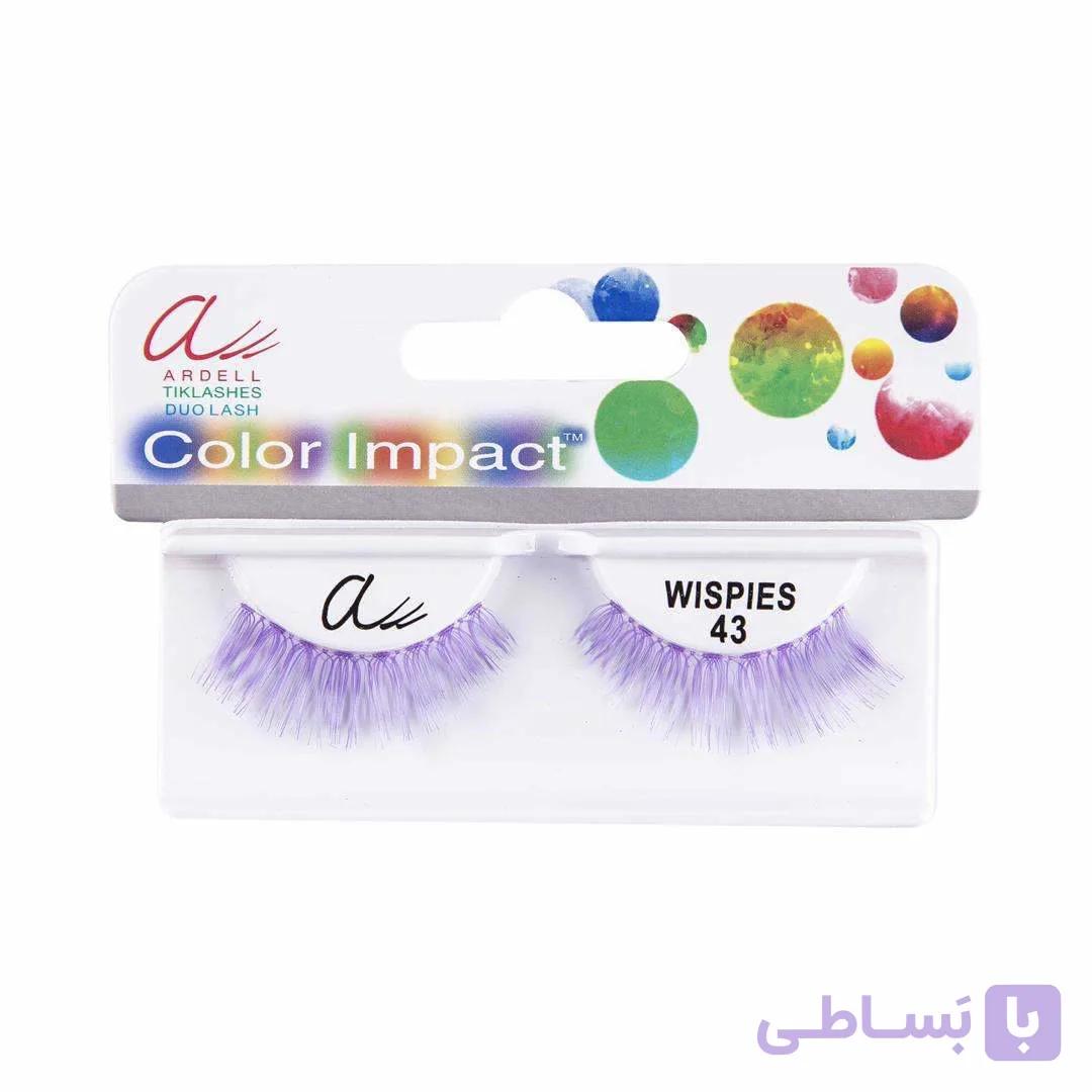 مژه رنگی ریسه نامرئی بنفش۴۳