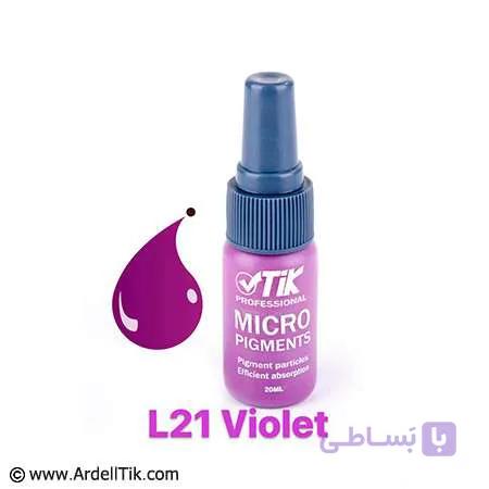 رنگ تاتو تیک – پایه آب – Violet L21