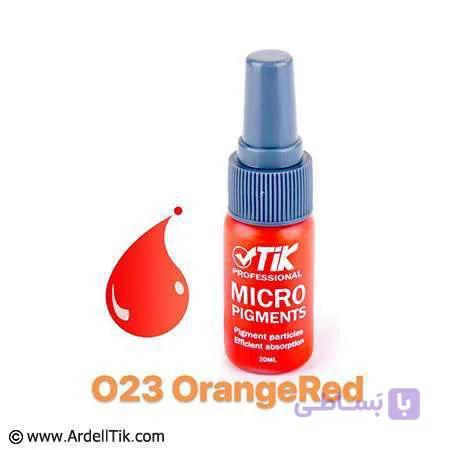 رنگ تاتو تیک – پایه آب – Orange Red O23-قرمز نارنجی