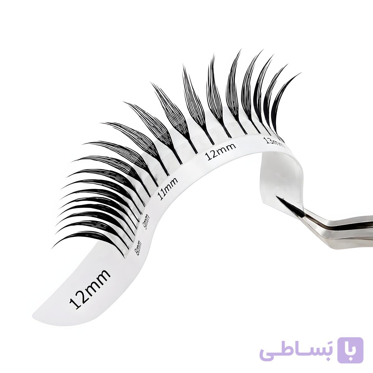 مژه والیوم فن‌سازی شده آماده نصب مدل انیمه تاور — تصویر 1