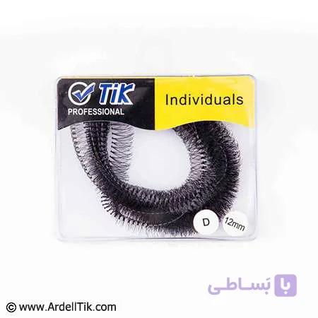 مژه ریسه ای ۱۰ریسه ۱۲ میل فرDتیکTIKمو طبیعیی — تصویر 1