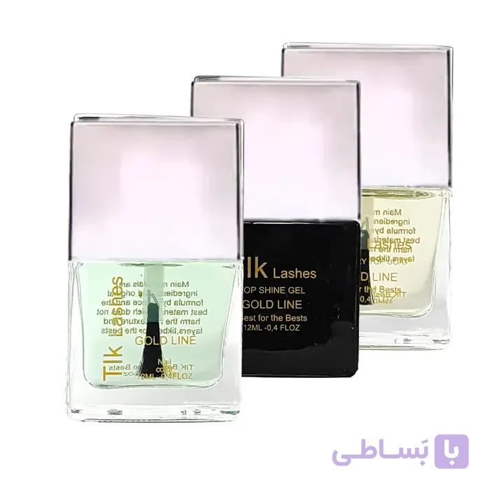 پک تاپ شاین ناخن تیک + اکسپرس خشک کن لاک ناخن تیک + کلسیم ناخن — تصویر 1