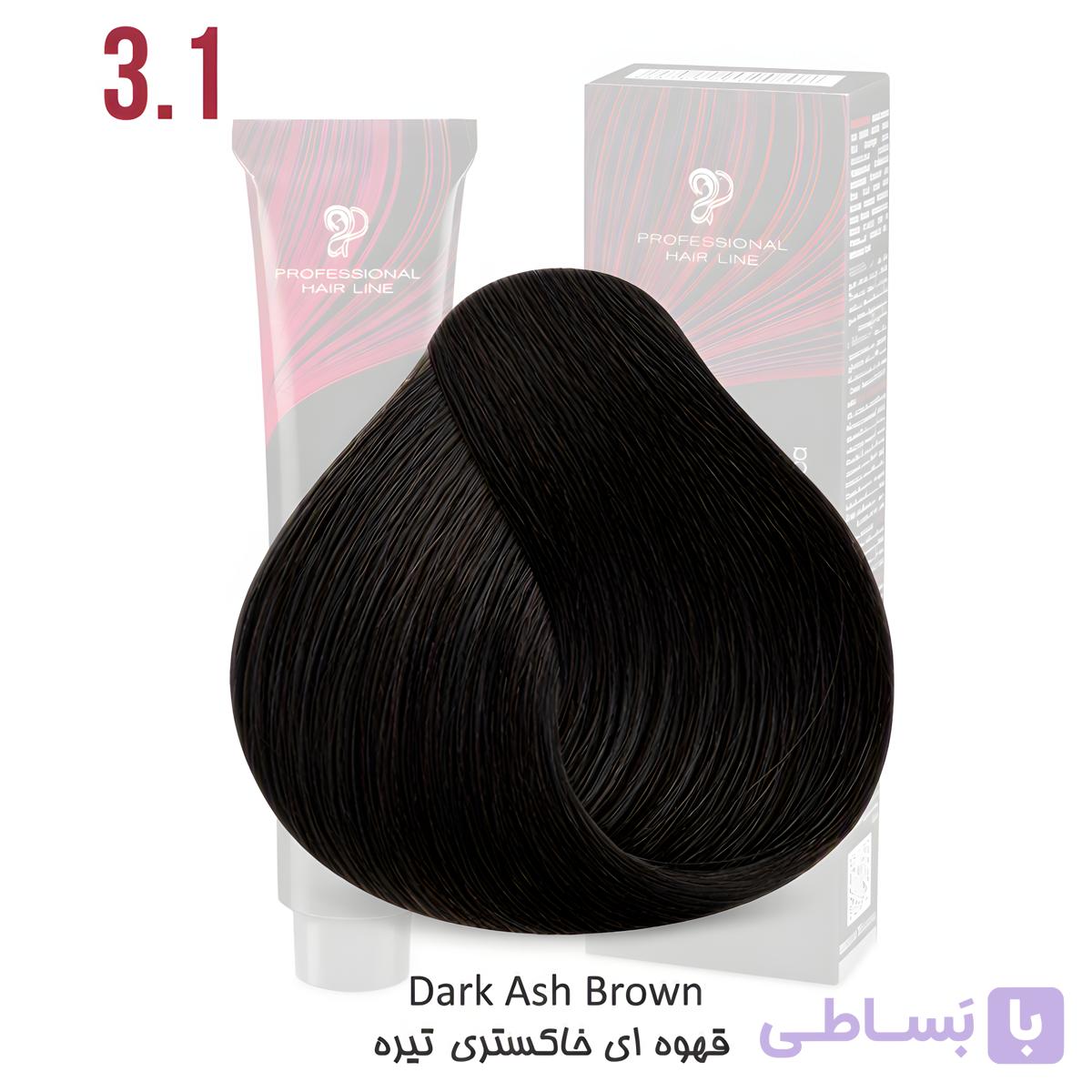 رنگ مو دودی قهوه ای تیره شماره3/1  کم آمونیاک کراتینه پرسونال — تصویر 1