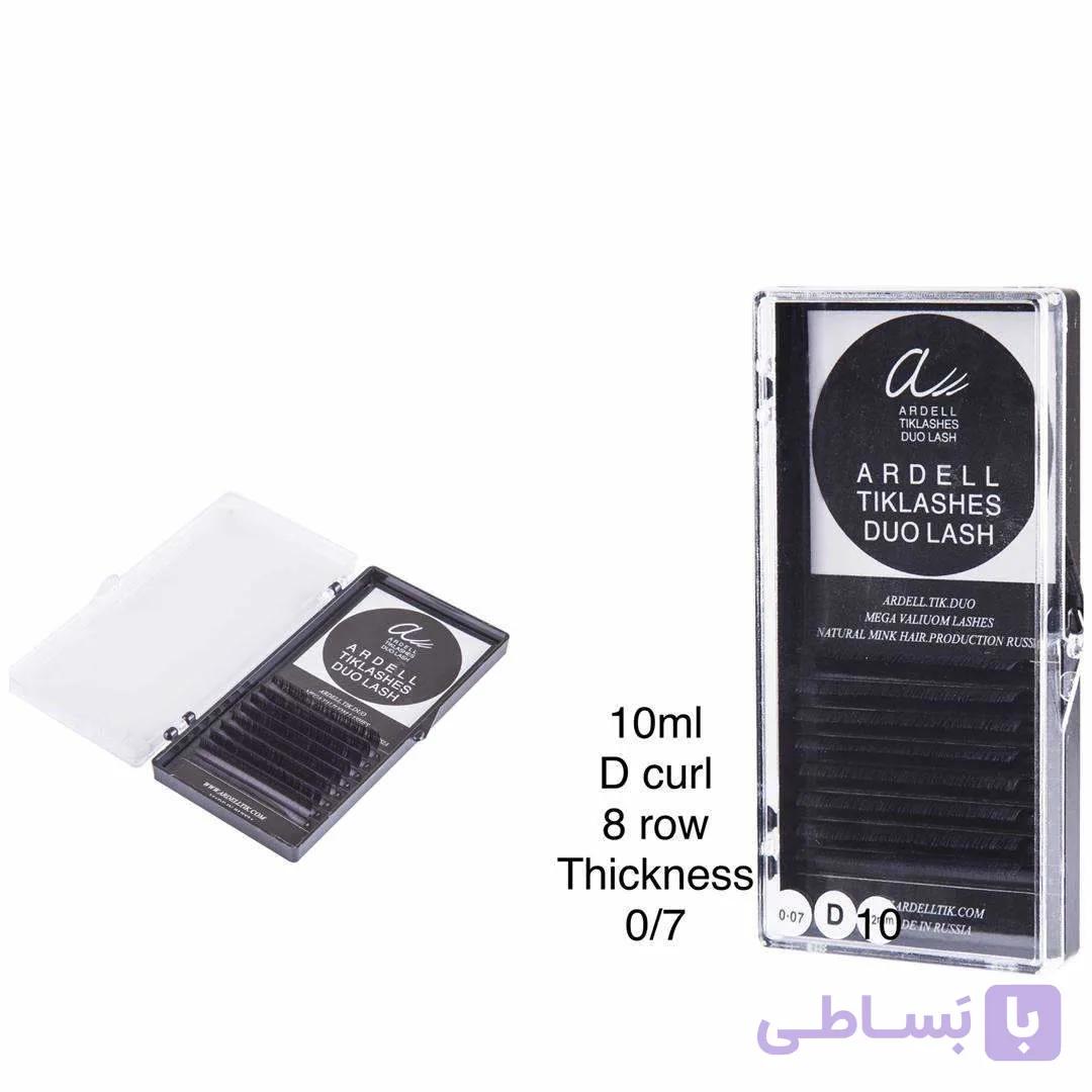 مژه والیوم آردل۱۰میل مشکی ۸ردیف ۰٫۷ فر D — تصویر 1