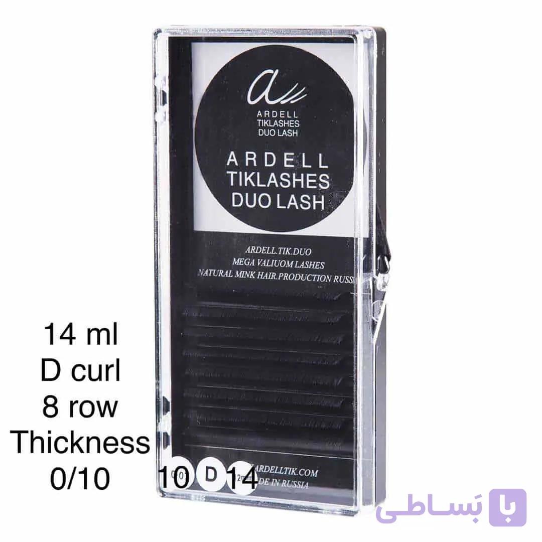 مژه والیوم 14میل ضخامت 0.10 آردل۸ ردیف — تصویر 1