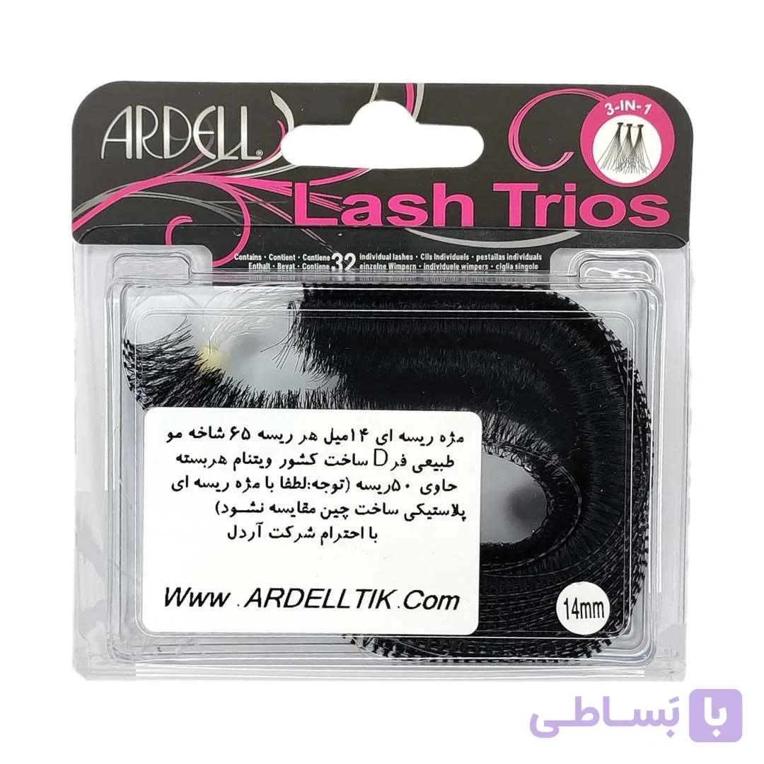 مژه ریسه ای فر دی آردل سایز 18 میلی متر بسته 50 ریسه ای ARDELL