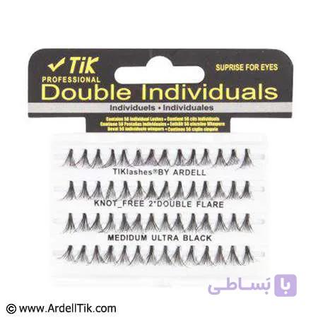 مژه بدون گره دوبل تیک سایز مدیوم
