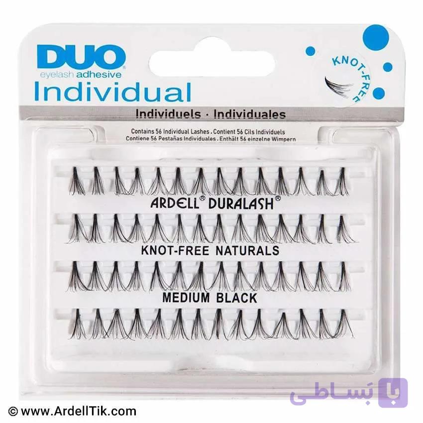 مژه تکی Dou بدون گره – مو طبیعی – سایز Medium