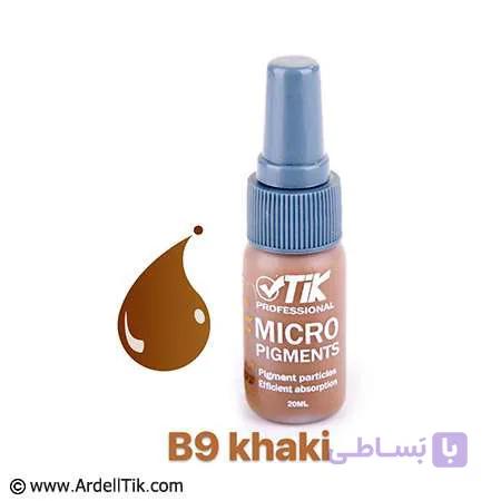 رنگ تاتو تیک – پایه آب – رنگ قهوه ای خاکی – B9