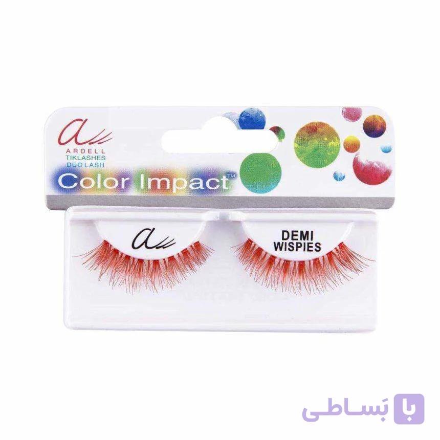 مژه دمی ویسپایس قرمز نارنجی آردل — تصویر 1