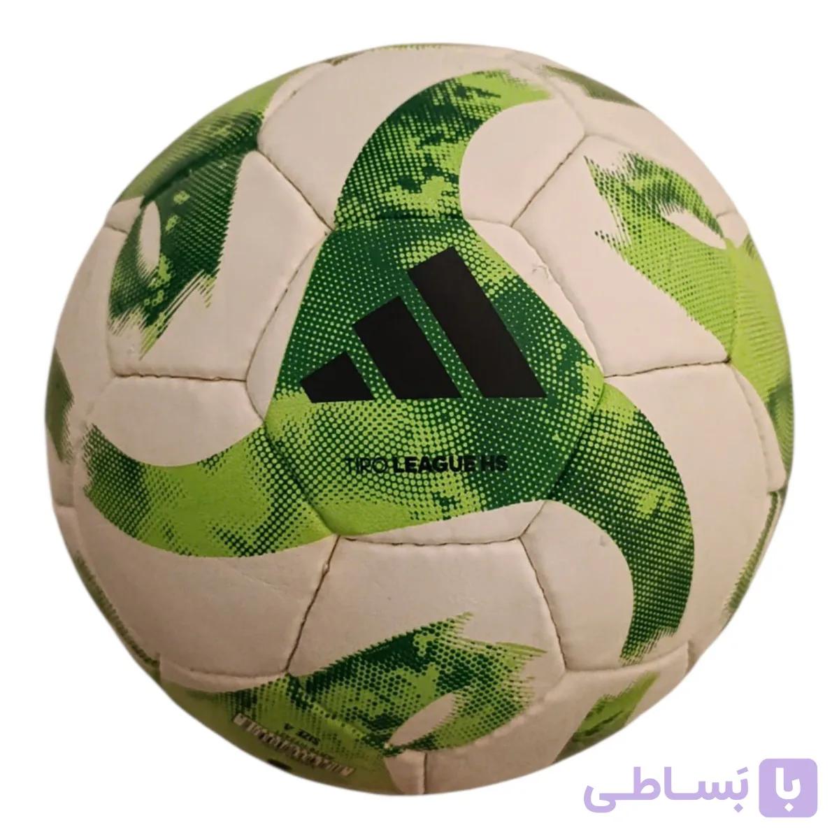 توپ فوتبال مدل LEAGUE HS سایز ۵ | سفید سبز — تصویر 1
