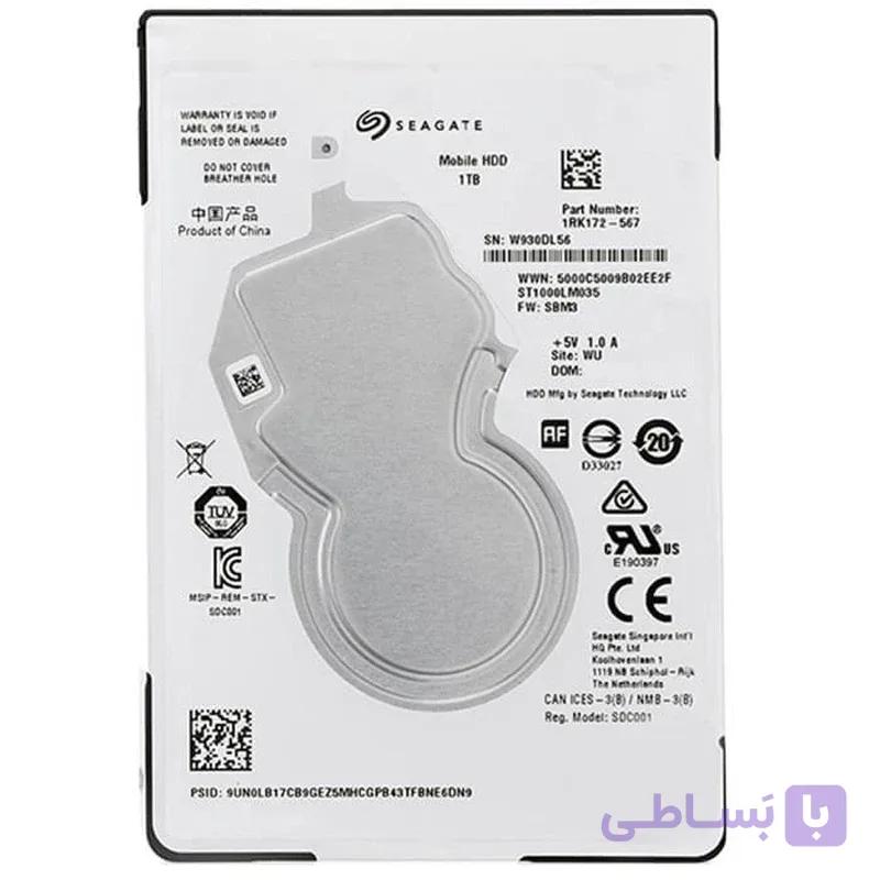 هارد اینترنال لپ تاپی سیگیت 1TB مدل Seagate ST1000 — تصویر 1