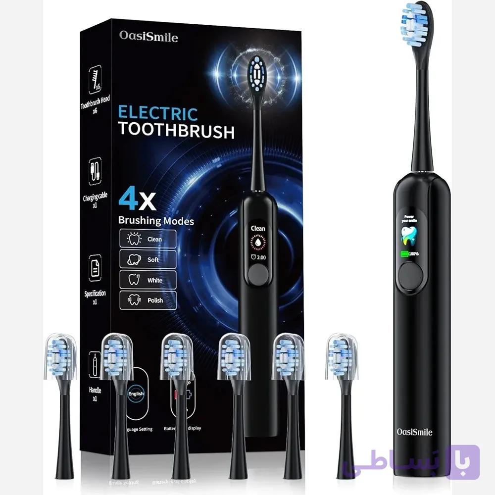 مسواک برقی سونیکOasisismile با نمایشگر هوشمند LED،