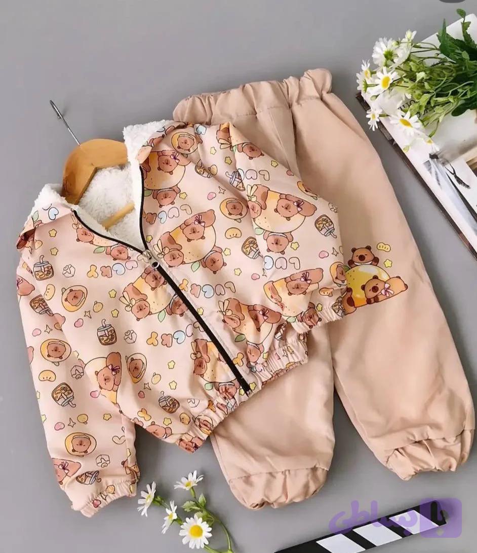 کاپشن شلوار بچگانه شمعی داخل خز - diankids.ir