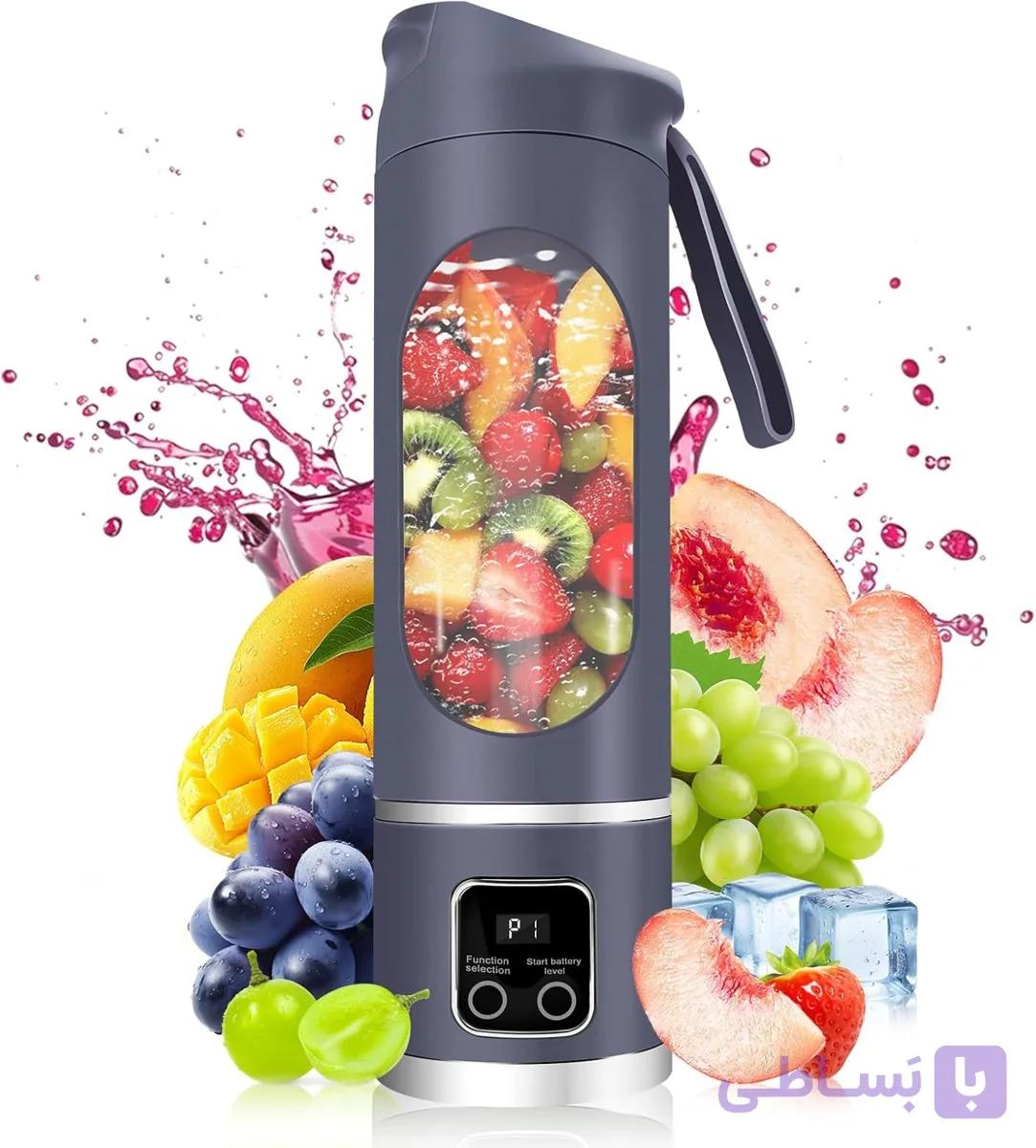 شیکر و اسموتی ساز شارژی HS-860 اورجینال | مخلوط کن اسموتی و پروتئین شیک — تصویر 1