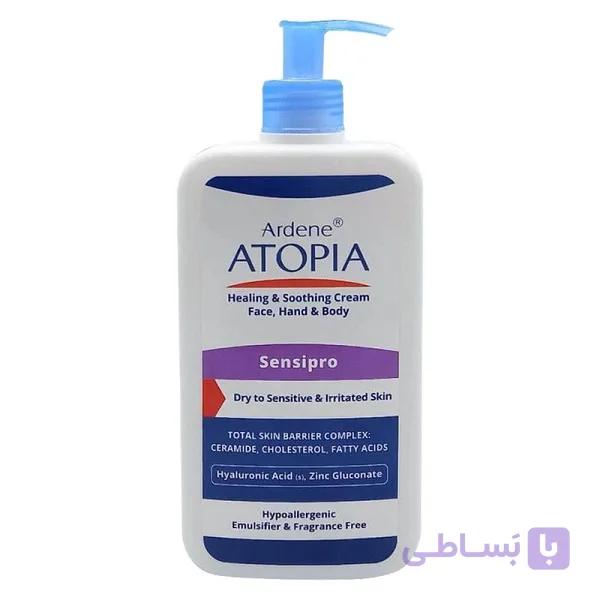 کرم مرطوب کننده دست صورت بدن آردن آتوپیا مدل Sensipro مناسب انواع پوست حجم 500 میل — تصویر 1