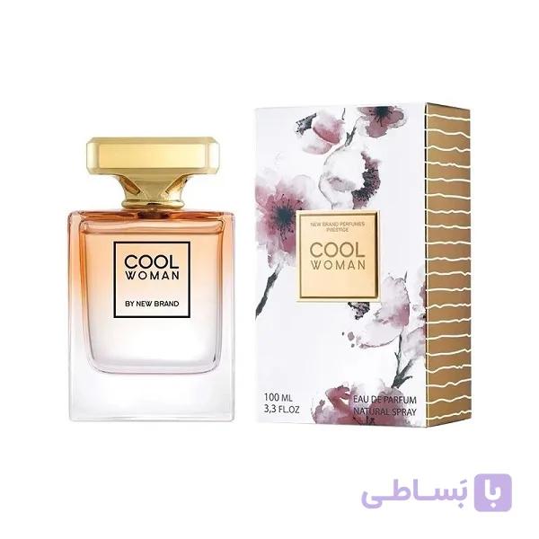 ادکلن زنانه نيو برند Cool Woman حجم 100 ميل | با رايحه خنک و دلنشين — تصویر 1