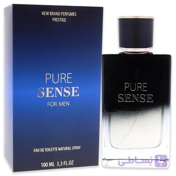 ادکلن مردانه نيو برند PURE SENSE حجم 100 ميل با پخش بو قوي و جذاب — تصویر 1