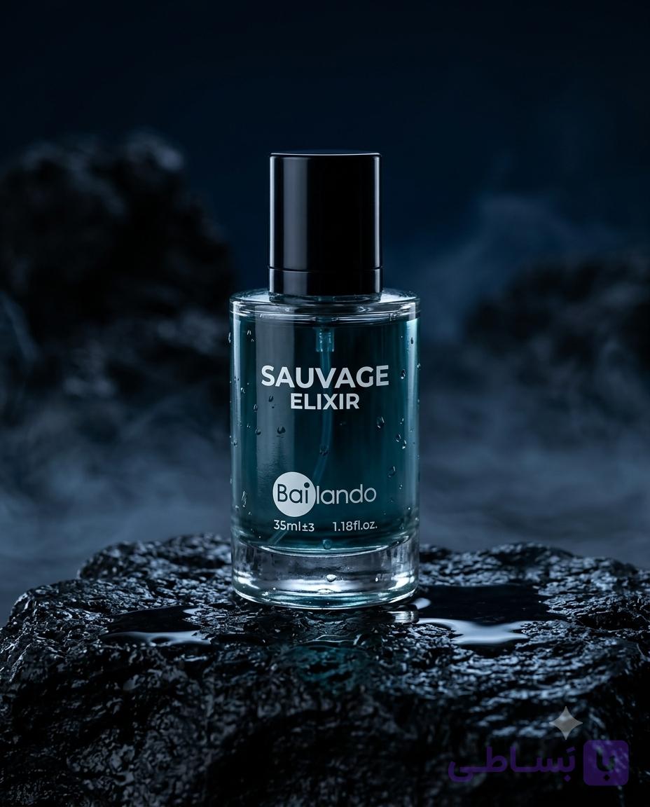 عطر جیبی بایلندو مدل Sauvage Elixir حجم 35 میلی‌لیتر