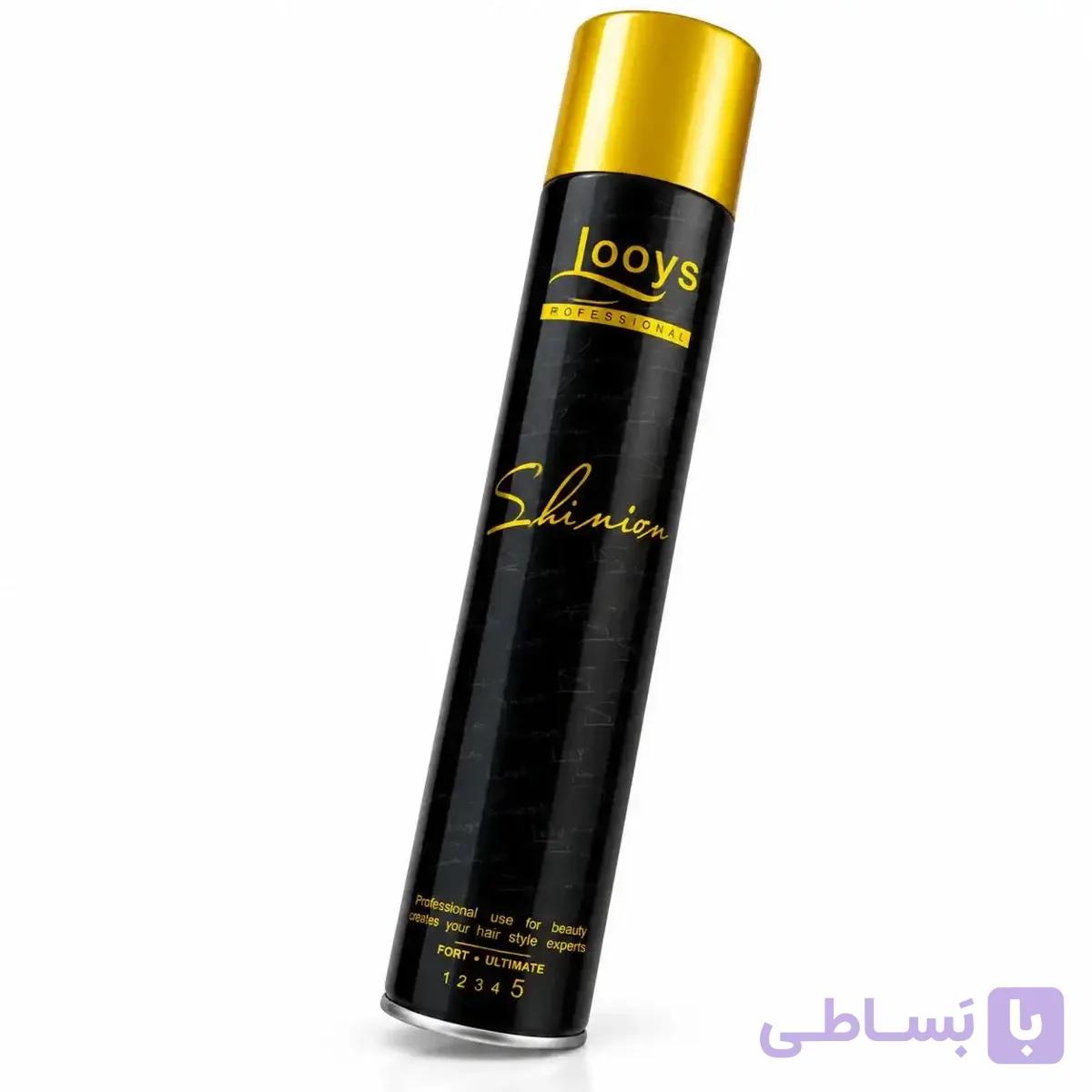 اسپری نگهدارنده حالت مو لوییز Looys مخصوص شینیون درجه 5 — تصویر 1