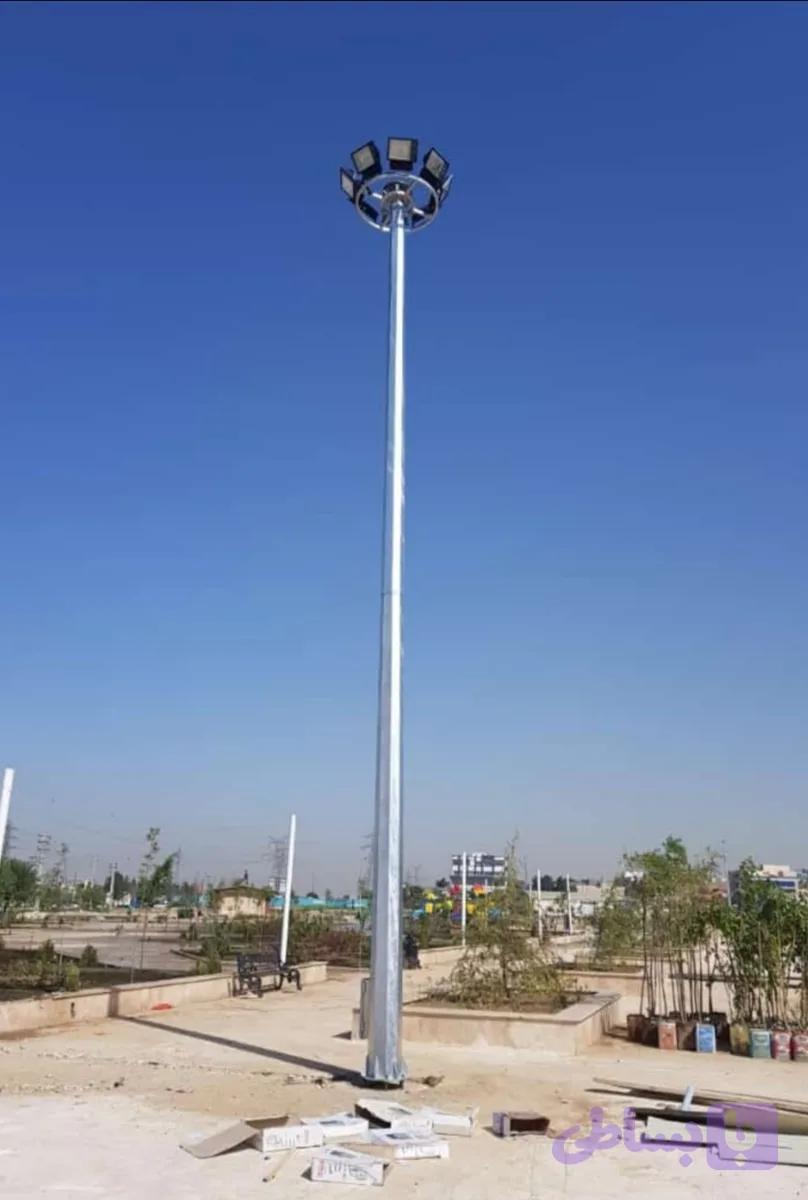 برج نوری 6 متری گالوانیزه با وینچ دستی متحرک