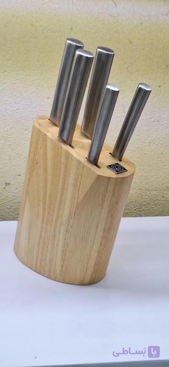 ست چاقو 5 پارچه کرکماز مدل A501-01 با استند