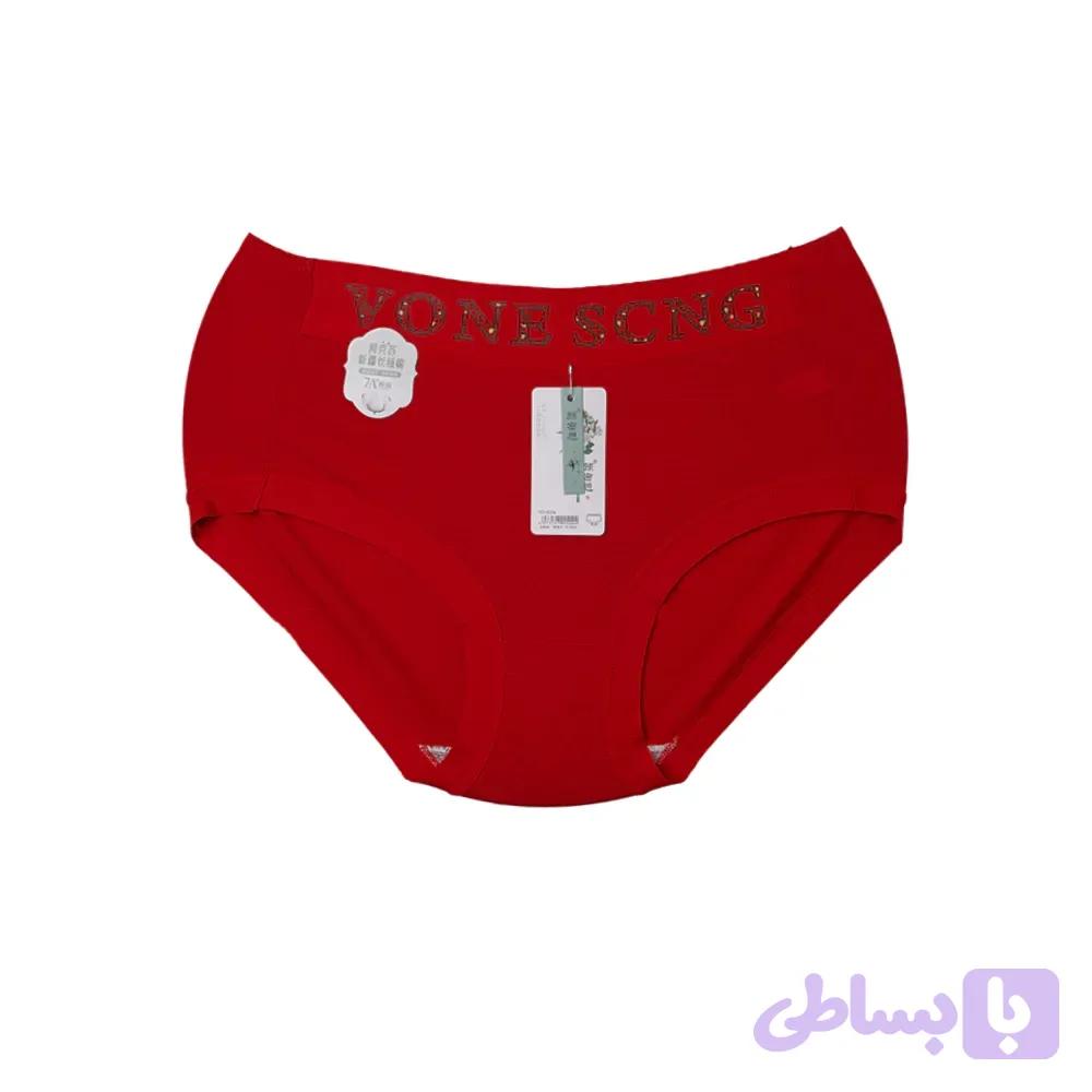 شورت زنانه اسلیپ چاپی طرح لاتین نخ و پنبه فری سایز