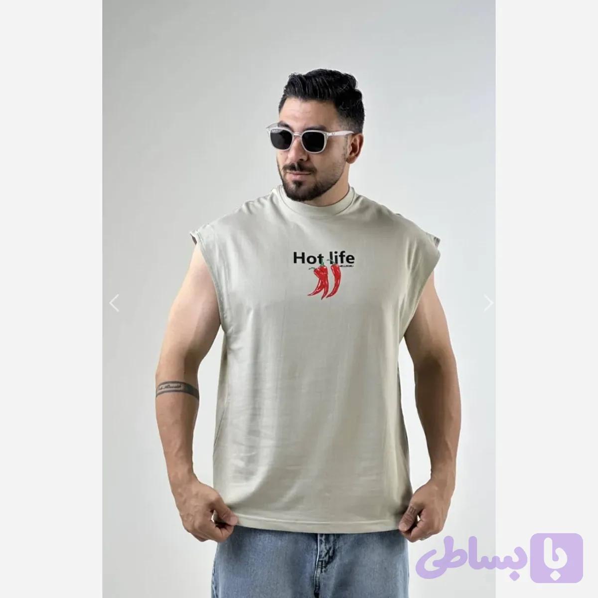 وست اسپرت سوپر نخ پنبه زنانه طرح فلفل سایز XL و 2XL