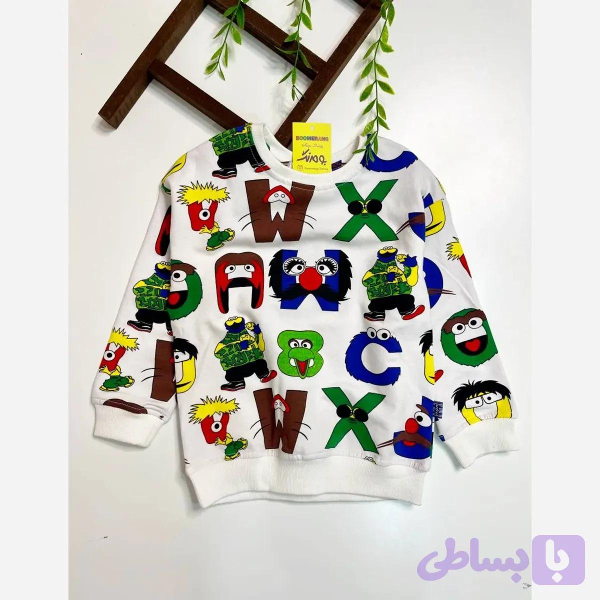 بلوز پاییزه بچگانه دورس طرح انیمه سایز 3 تا 15 سال