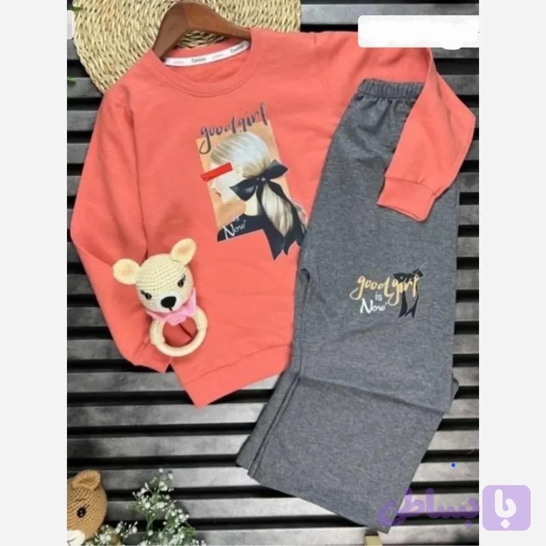 ست بلوز و شلوار بچگانه پنبه دورس مدل بگ سایز 40 و 45