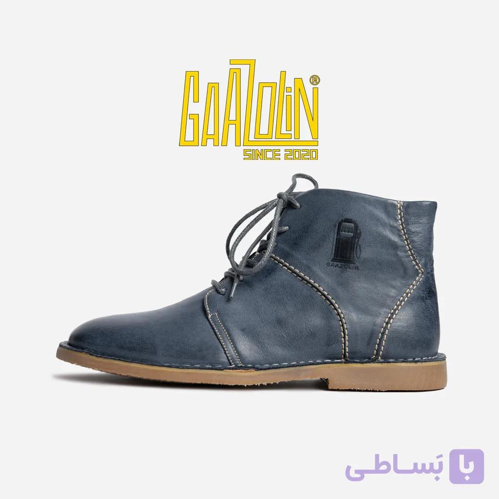 نیم بوت برند گازولین مدل سند رایدر آبی کریزی — تصویر 1