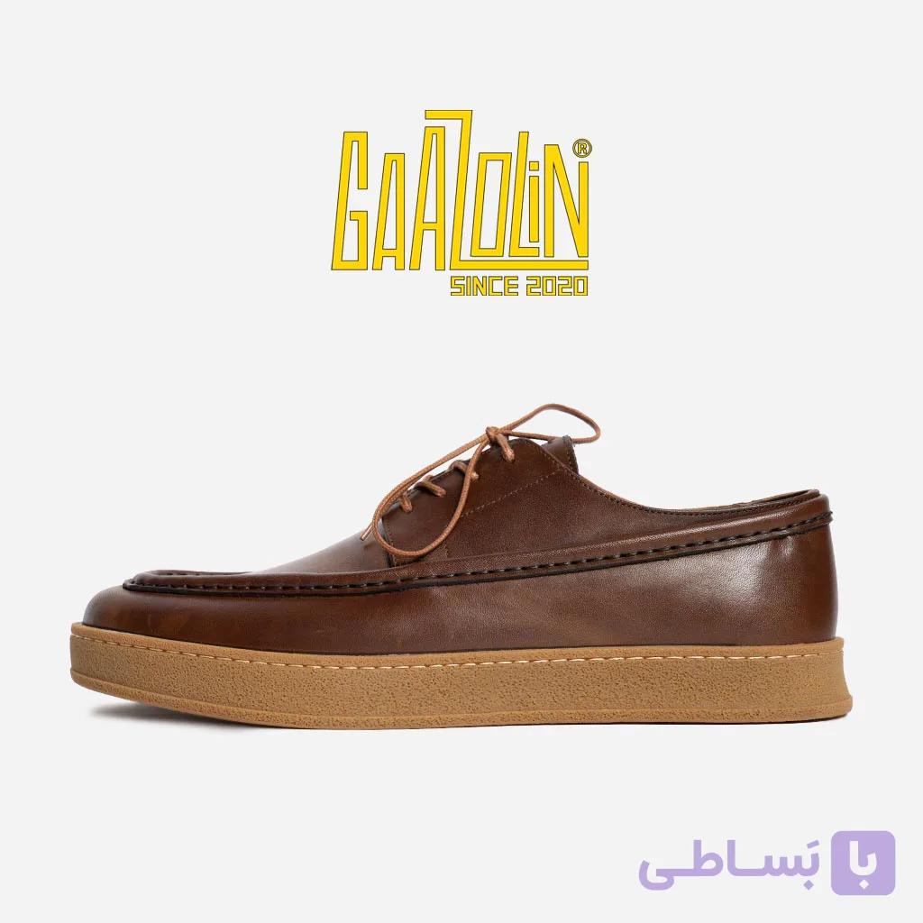 کفش مردانه لوکاس گازولین گردویی — تصویر 1