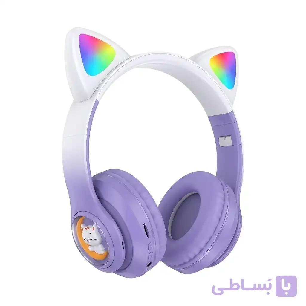 هدفون بی‌سیم طرح گوش گربه کاکوسیگا مدل KAKUSIGA KSC-1118 — تصویر 1