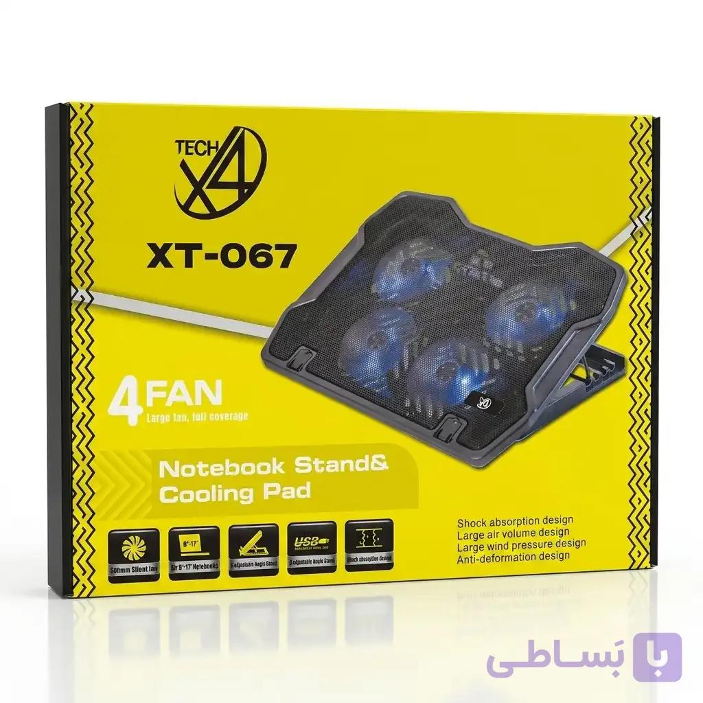 کول‌پد و پایه خنک کننده لپ تاپ تک فور ایکس TECH X4 XT-067
