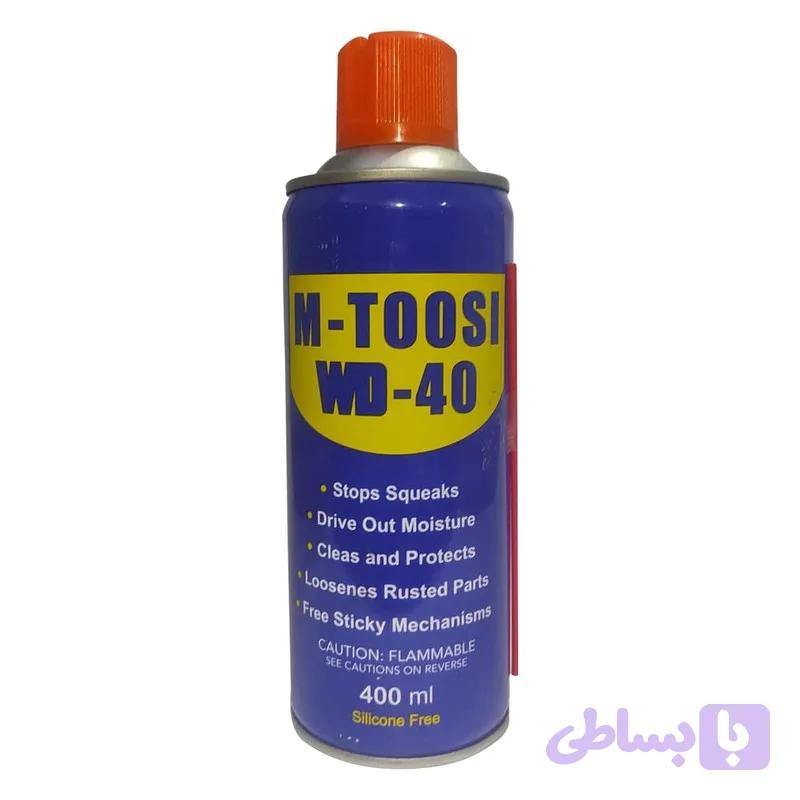 اسپری روان کننده و ضد زنگ دبلیو دی 40 مدل E-10 حجم 400 میلی‌لیتر