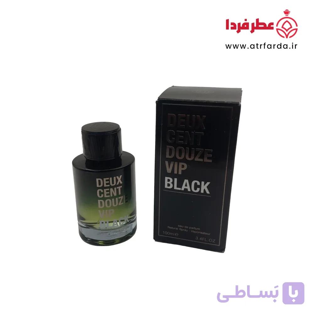 عطر ادکلن فراگرنس ورد مردانه مدل دئوکس سنت دوز Deux Cent Douze VIP Black حجم ۱۰۰ میل — تصویر 1