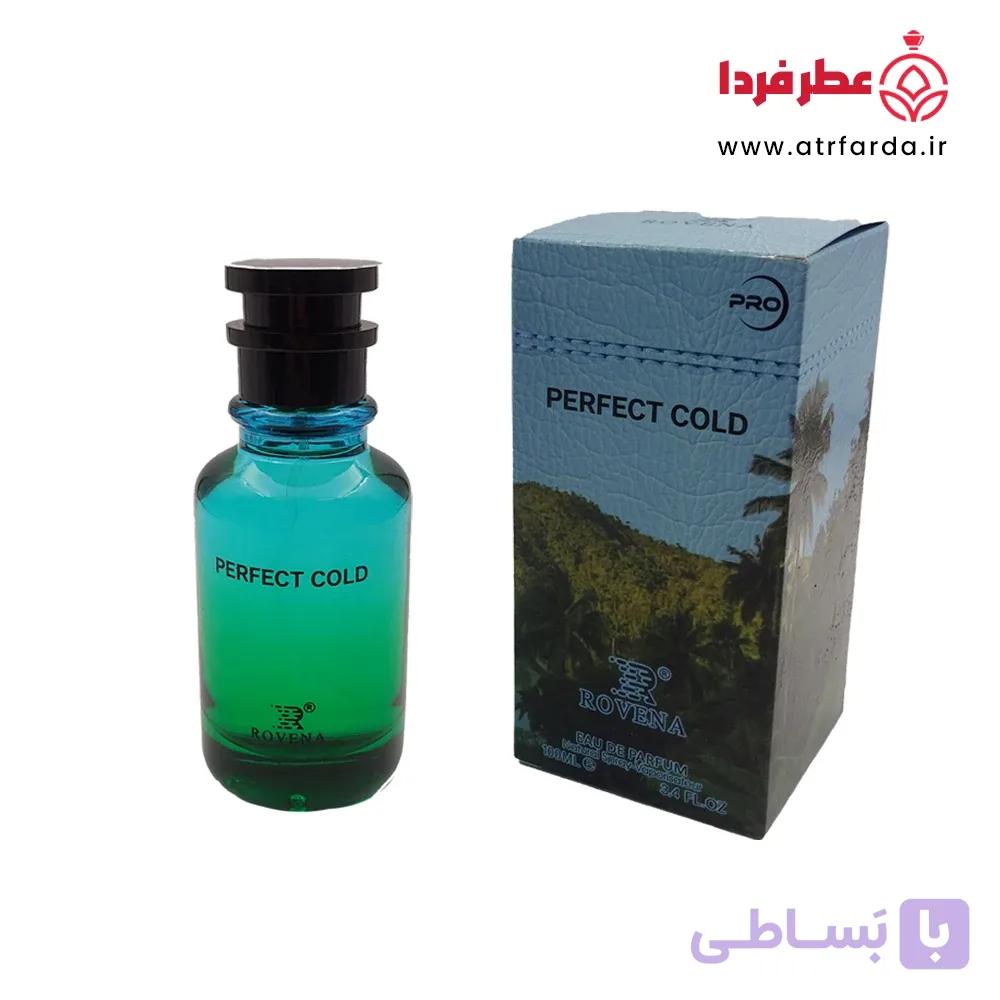 ادکلن روونا (ROVENA) مدل پرفکت کلد (PERFECT COLD) یونیسکس حجم ۱۰۰‌ میل — تصویر 1
