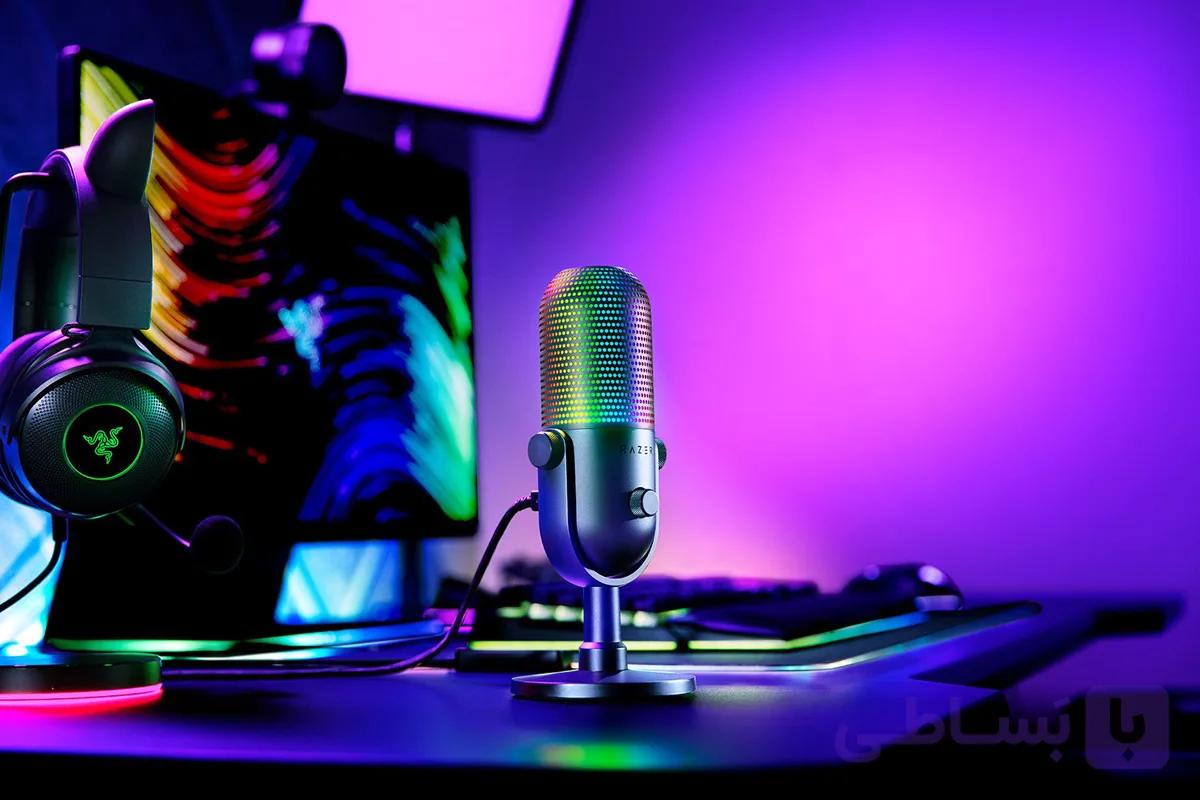 میکروفون ریزر Razer Seiren V3 Chroma RGB -جعبه باز — تصویر 1