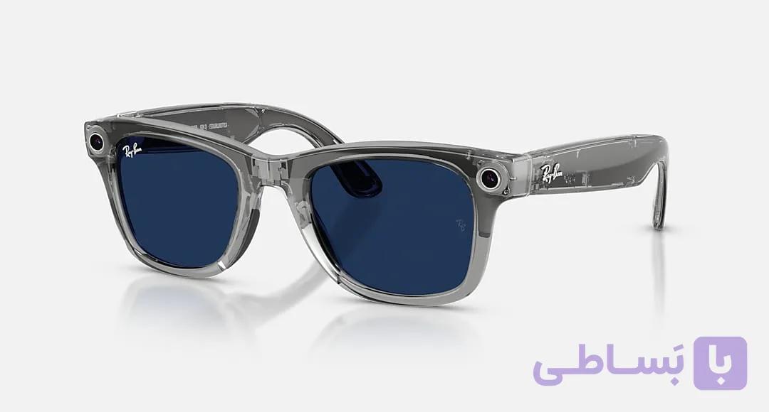 عینک هوشمند Ray-Ban Meta Wayfarer Gen 2 Shiny Transparent Grey Clear/Sapphire Transitions S53 — تصویر 1