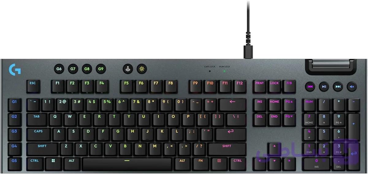 کیبورد گیمینگ سیمی لاجیتک Logitech G915 X Wired – مشکی — تصویر 1