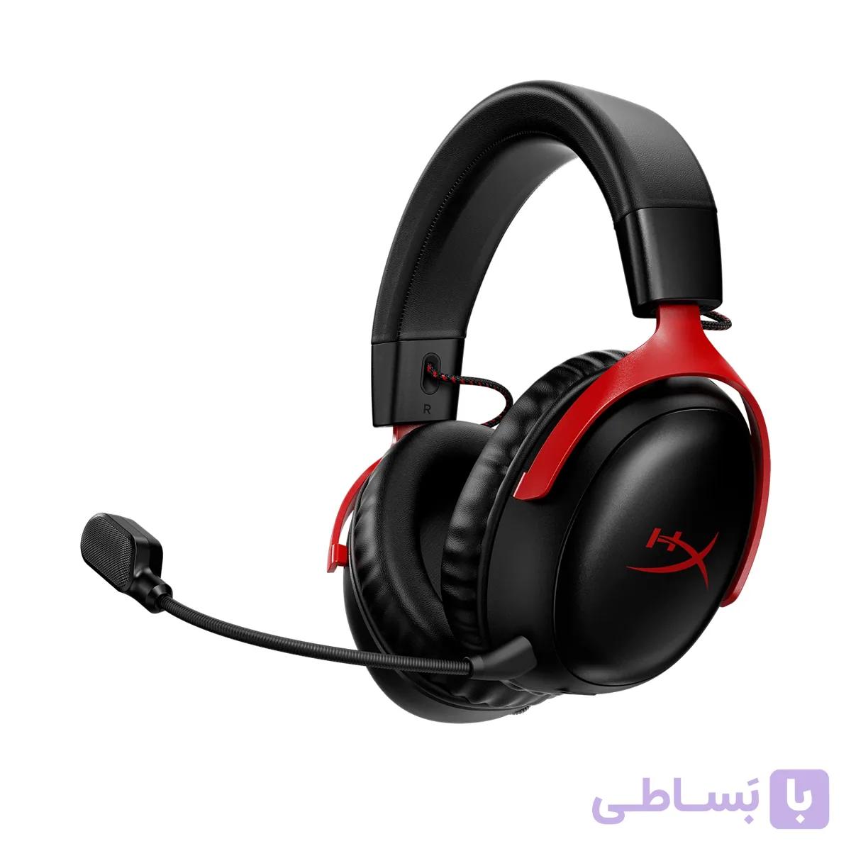 هدست گیمینگ بی‌سیم HyperX Cloud III S Wireless Black-Red — تصویر 1