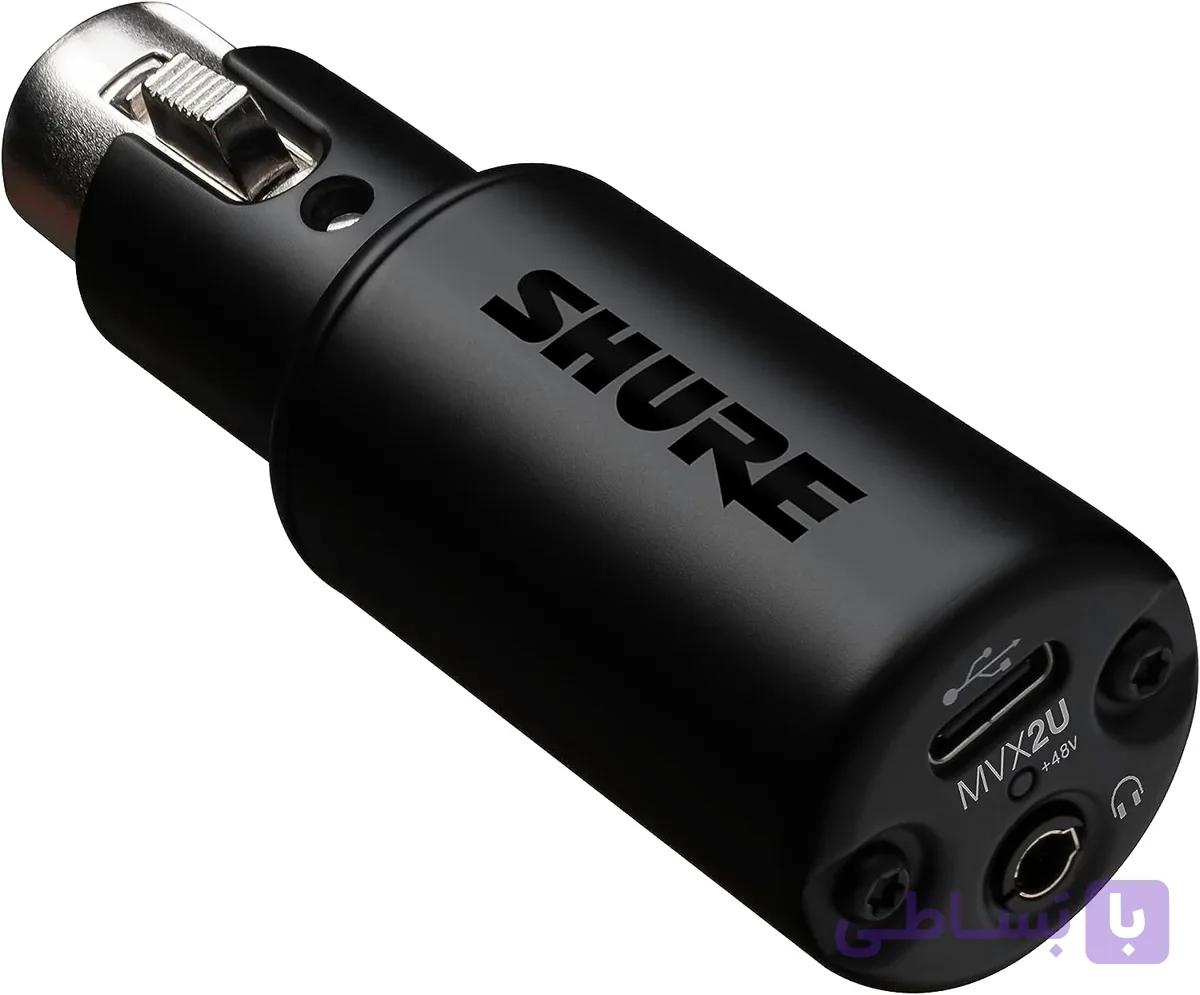 کارت صدا شور Shure MVX2U XLR-to-USB  Phantom Power — تصویر 1