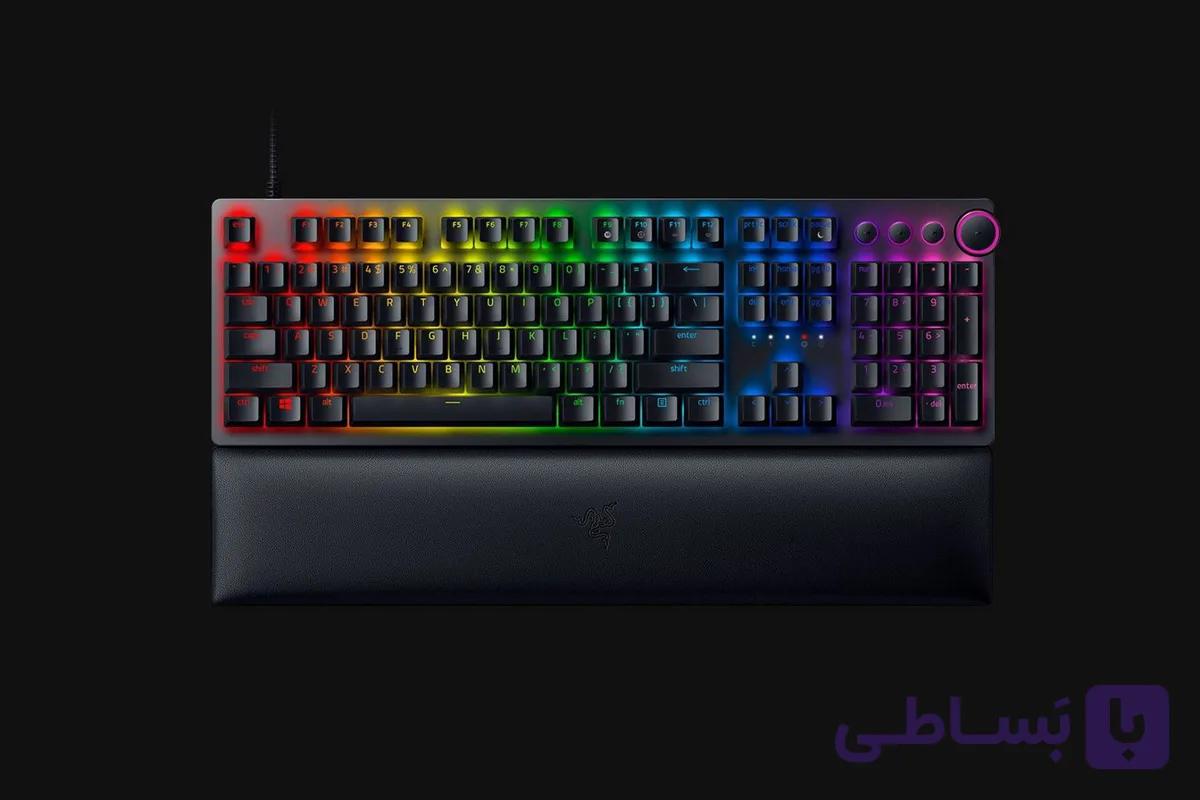 کیبورد گیمینگ ریزر Huntsman V2 Purple — تصویر 1