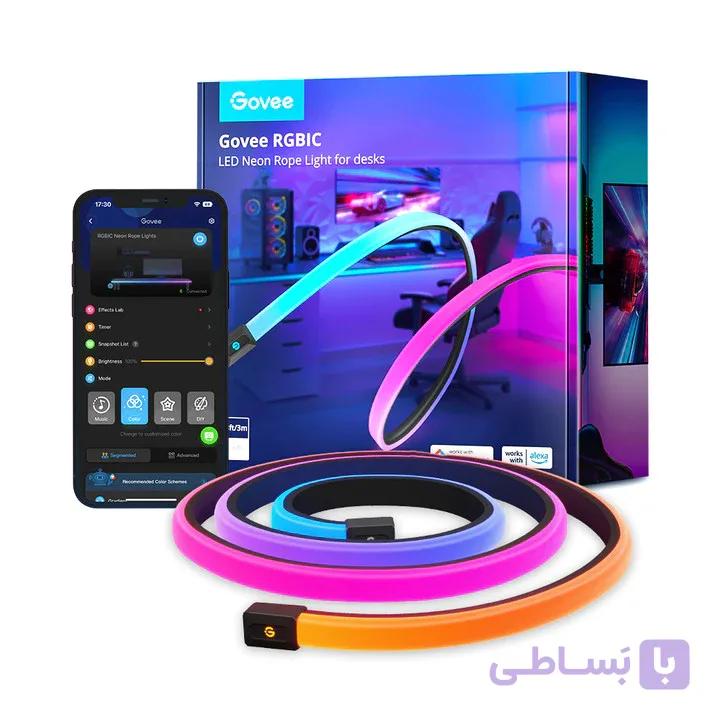 نوار دورمیز Govee RGBIC LED Neon Rope Lights for Desks — تصویر 1