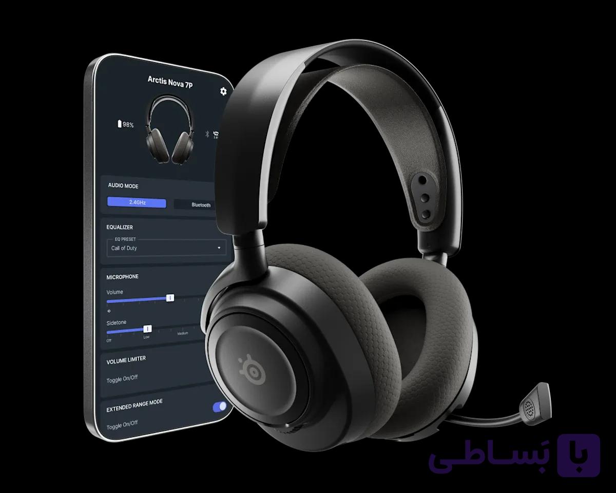 هدست گیمینگ استیل سریز SteelSeries Arctis Nova 7 Wireless Gen 2 – سفید — تصویر 1