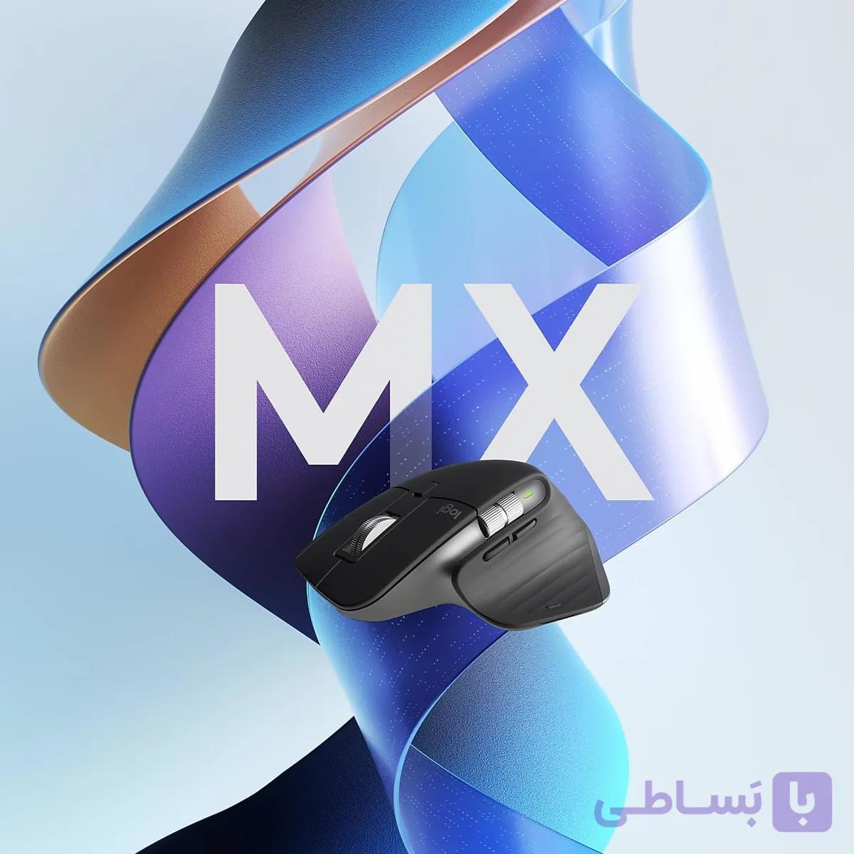 موس بی سیم لاجیتک Logitech MX Master 3S – Wireless Pale Gray — تصویر 1