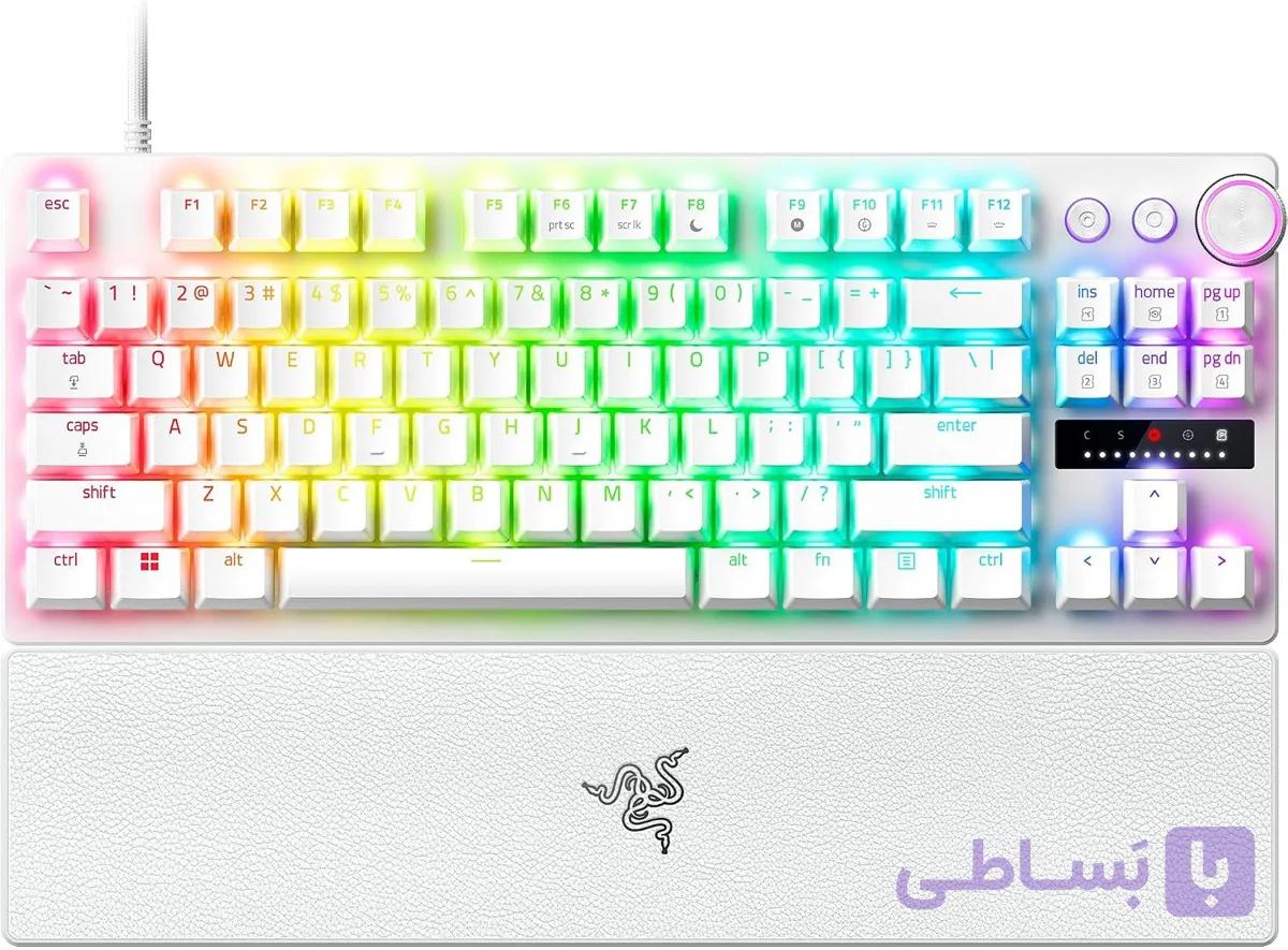 کیبورد گیمینگ Razer Huntsman V3 Pro Tenkeyless White — تصویر 1